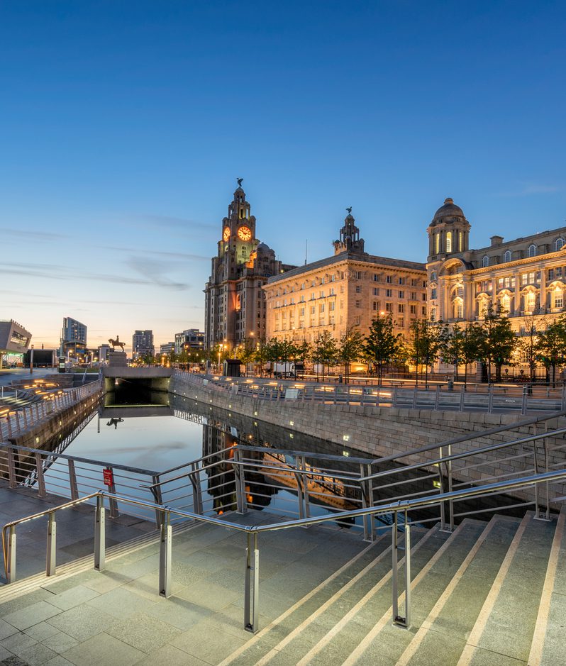 Liverpool Three Graces Pier Head watefront
