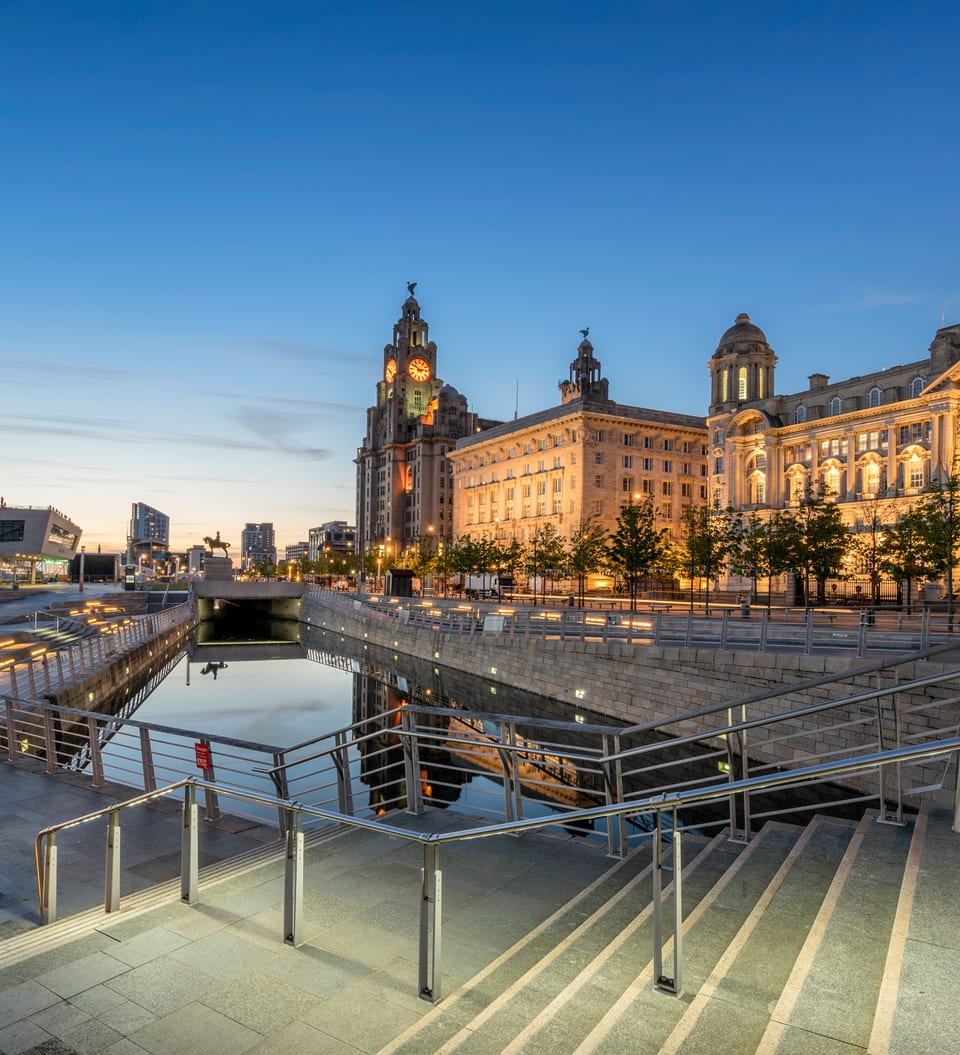 Liverpool Three Graces Pier Head watefront