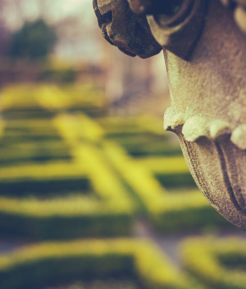 Estate home maze ornament