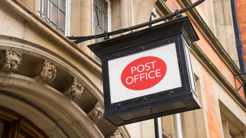 A post office sign horizon IT scandal
