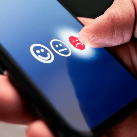 An unhappy customer leaves a negative online review