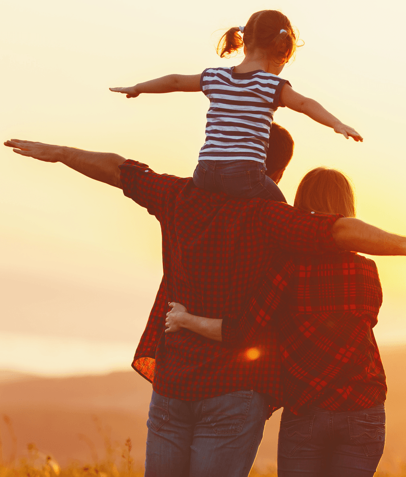Brabners Personal family at sunset