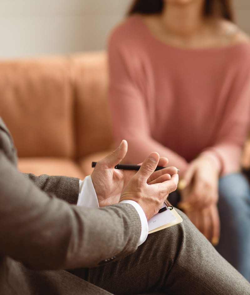 Couple meeting with lawyer collaborative setting