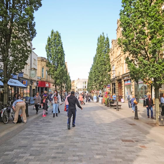 High street Halifax Calderdale