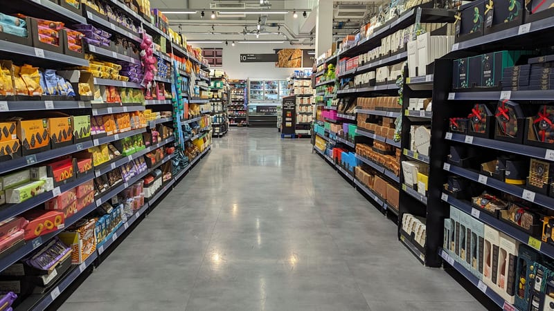 MS supermarket shelves