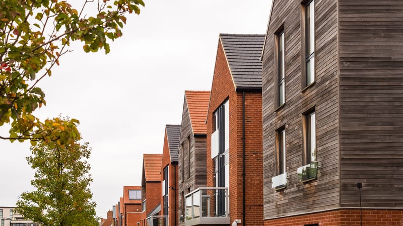 Modern style housing in the UK