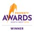 Property Awards North West 2026 logo with an orange and purple design and the word "SHORTLISTED" underneath.