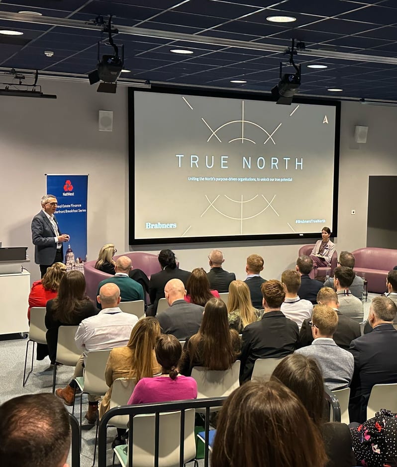 Robert White presenting with TN logo on screen