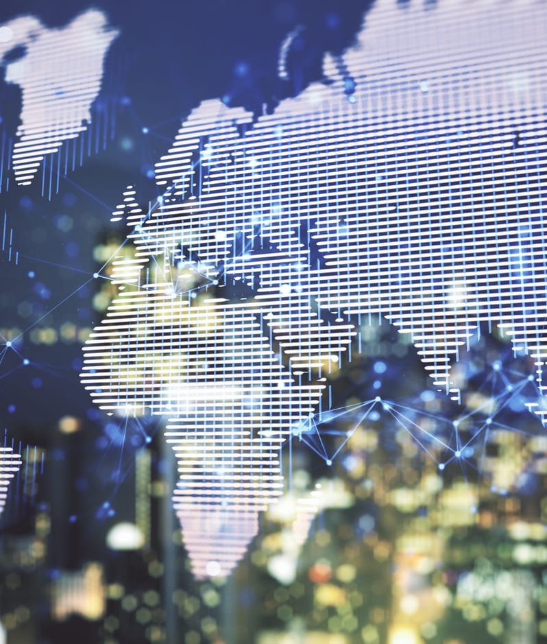 World map graphic