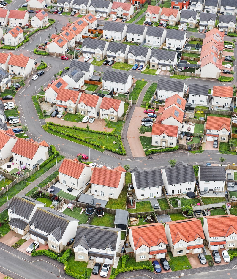 A housing estate in the UK