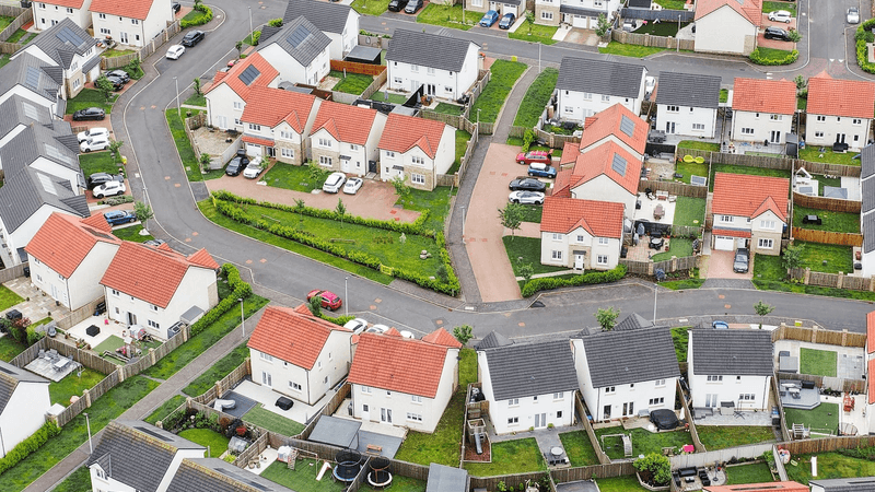 A housing estate in the UK