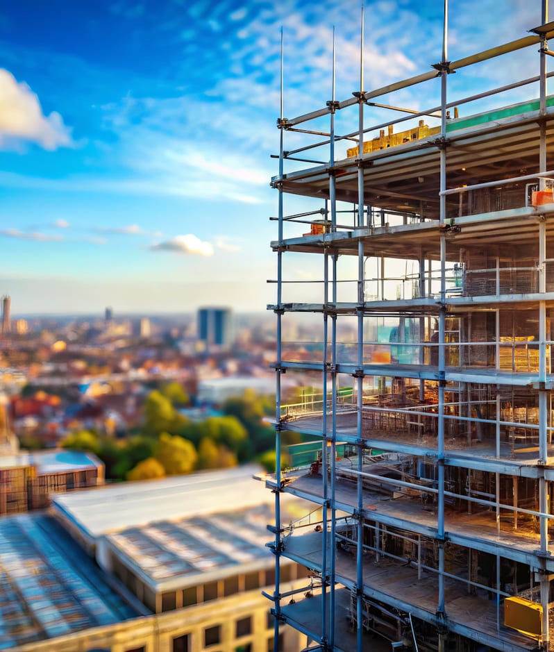 High rise scaffolding construction uk