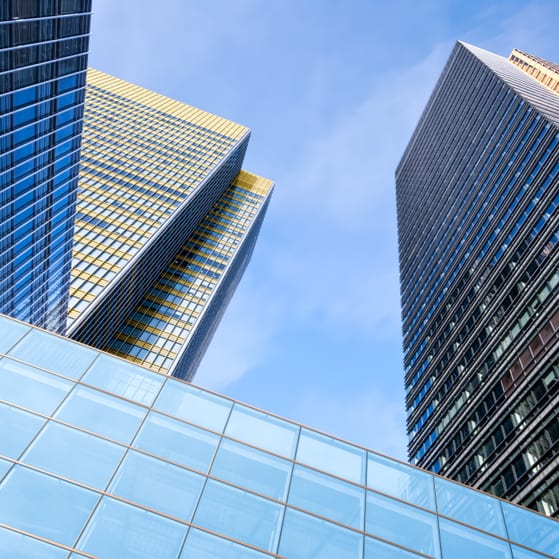 Corporate offices in city