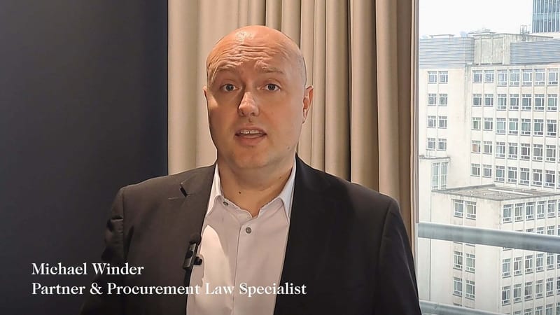 Michael Winder Partner & Procurement Law Specialist (pictured) explains the Procurement Act's key changes for suppliers