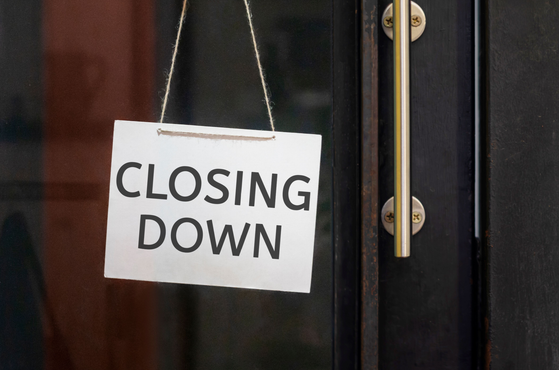 A business is closing down due to insolvency