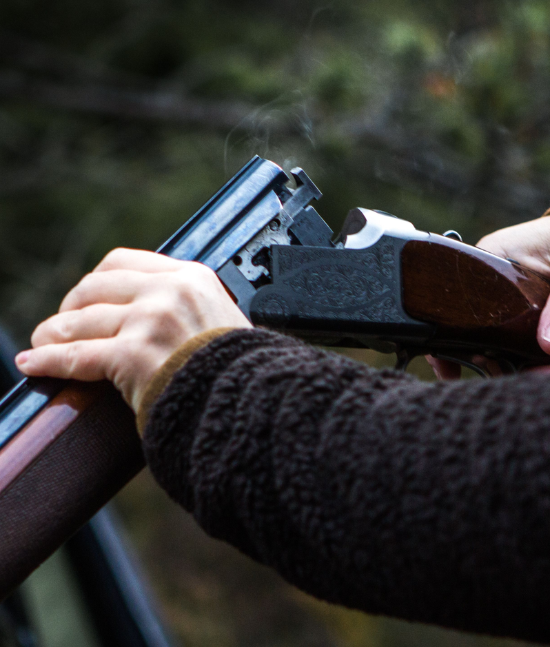 A firearms user