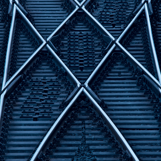 Tracks crossing each other