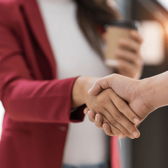 Mergers and acquisitions handshake