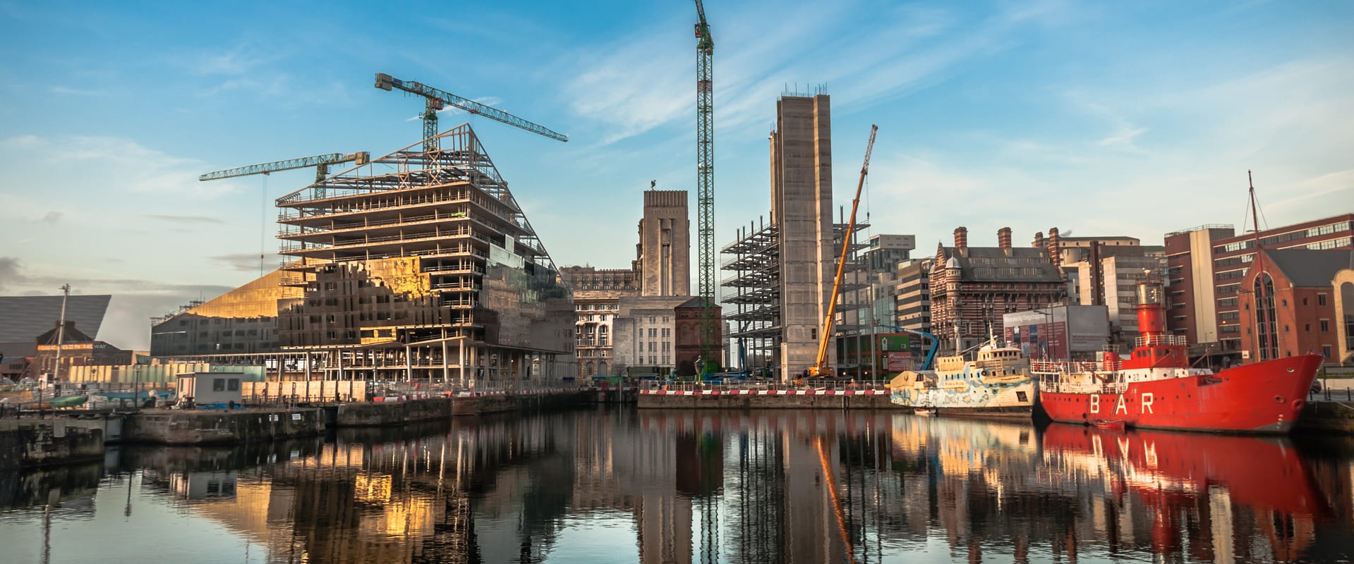 Development of buildings on Mann Island, Liverpool